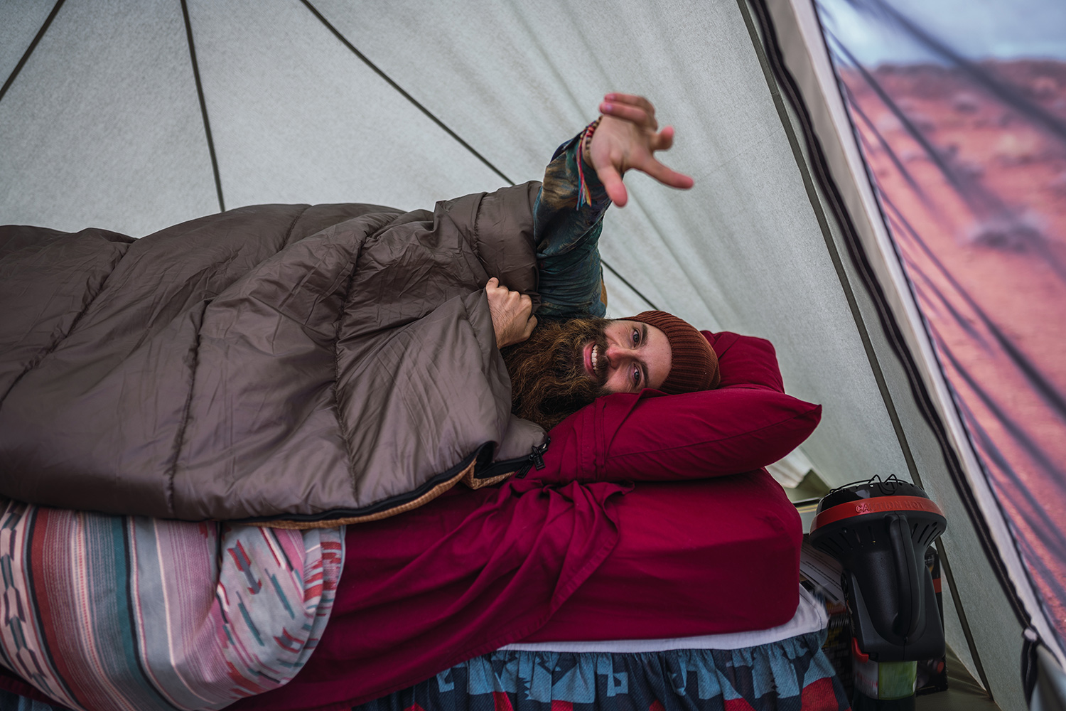 comfortable sleeping while camping