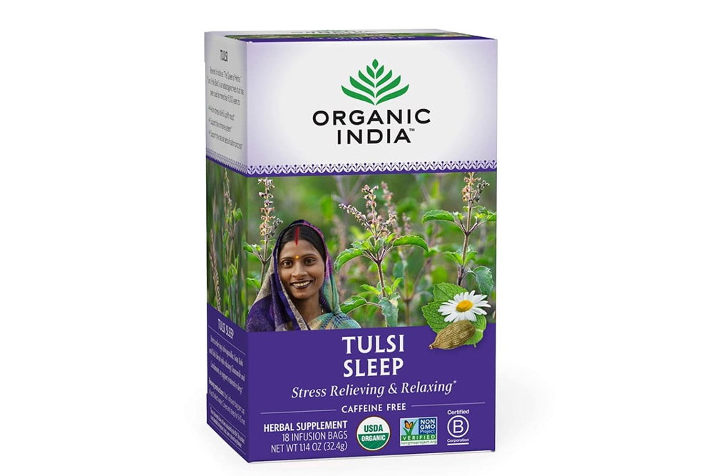 The 10 Best Teas To Help You Sleep At Night The Manual   Organic India Tulsi Sleep Herbal Tea Pic 