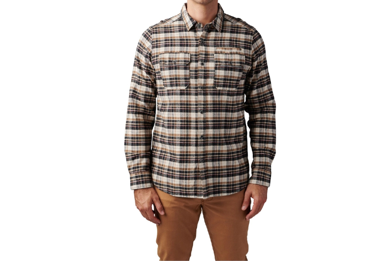 Rugged men's flannel shirt for winter.