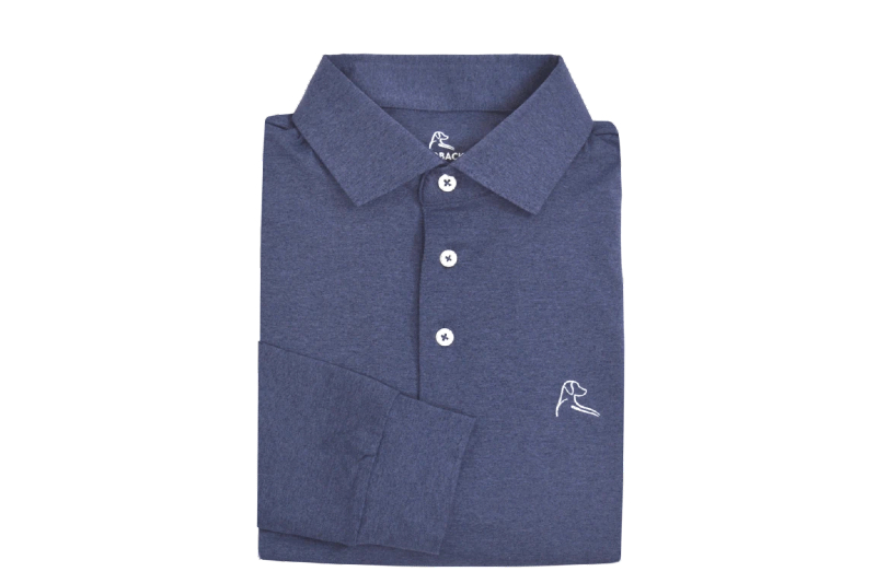 Stylish long-sleeve polo for men.