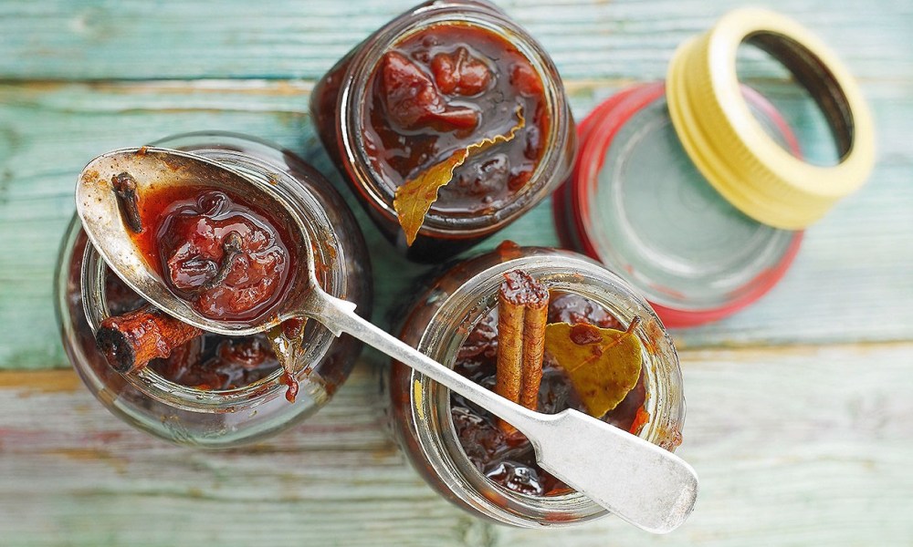 Spiced plum chutney.