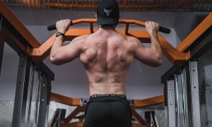 Man doing pull-ups