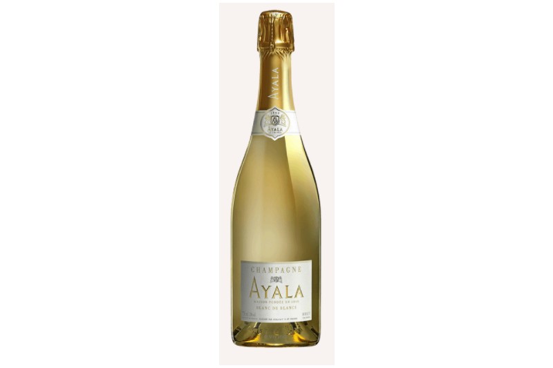 A bottle of Ayala champagne,