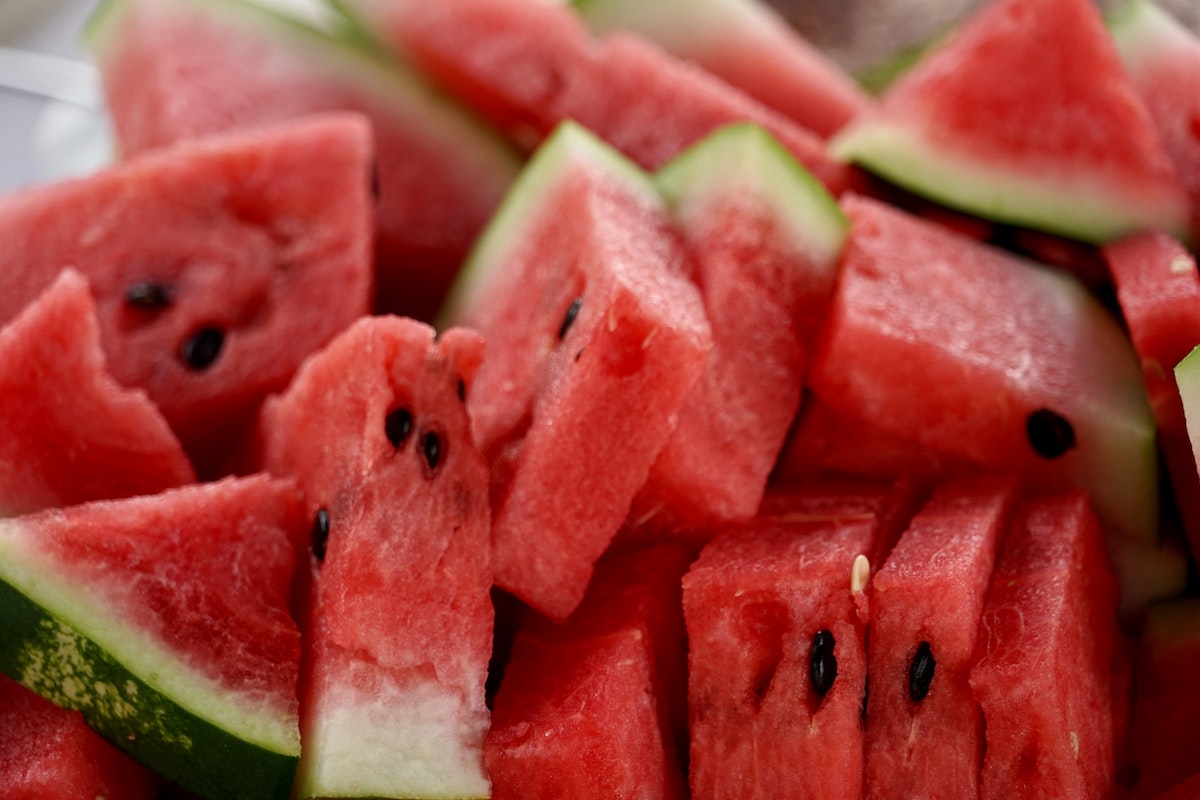 Fresh watermelon wedges