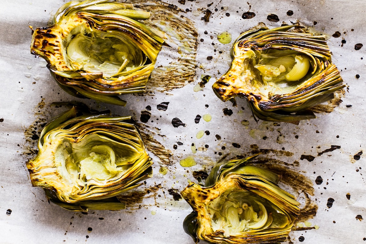 Baked artichokes.