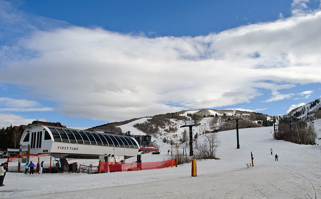 A ski lift at Park City, United States.