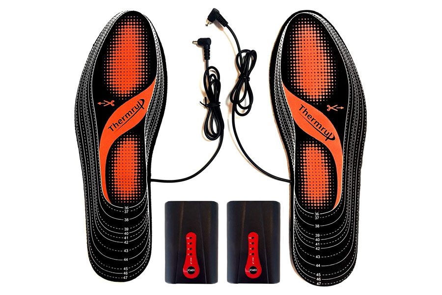 Thermrup Electric Heated Insoles on a white studio background.