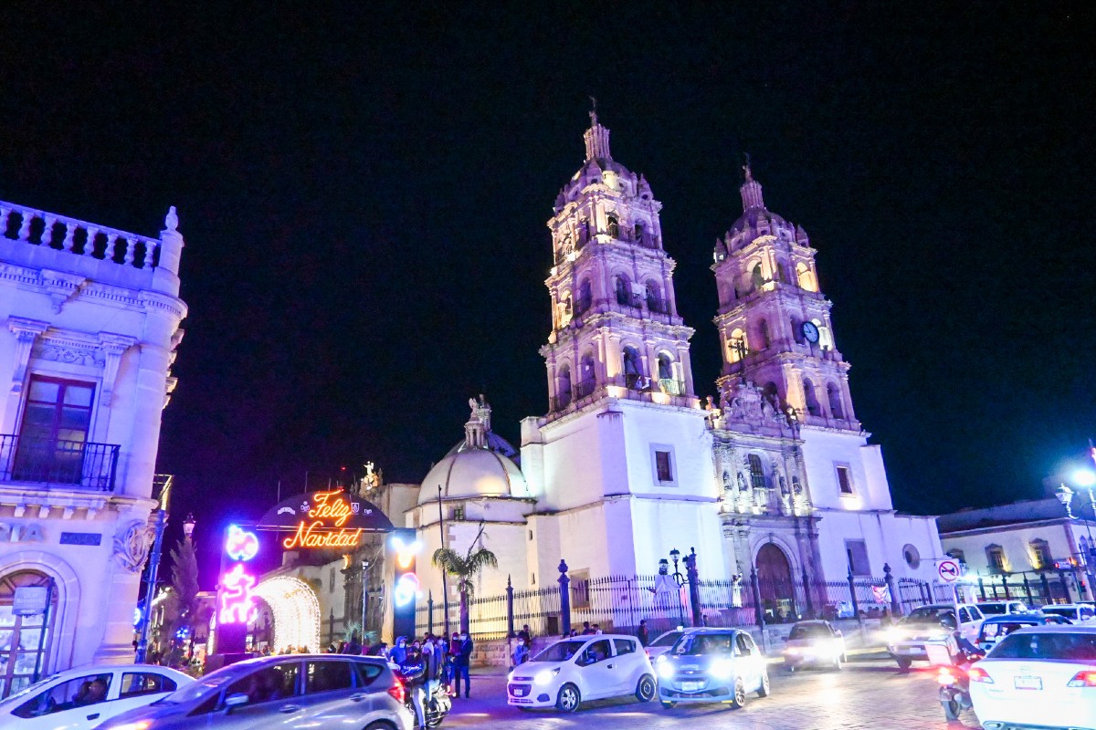 A nighttime view of Durango.