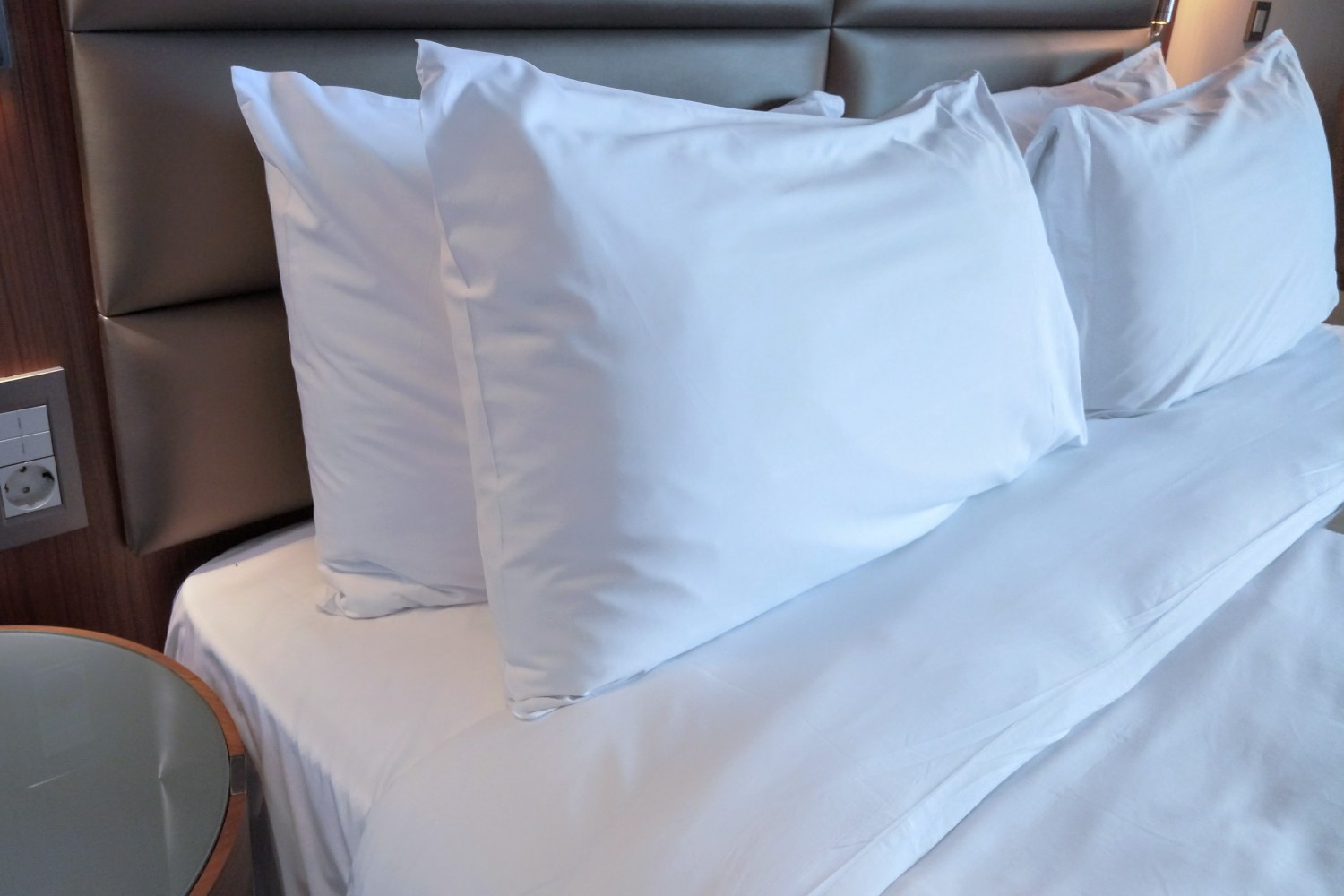 memory foam pillows hotel room