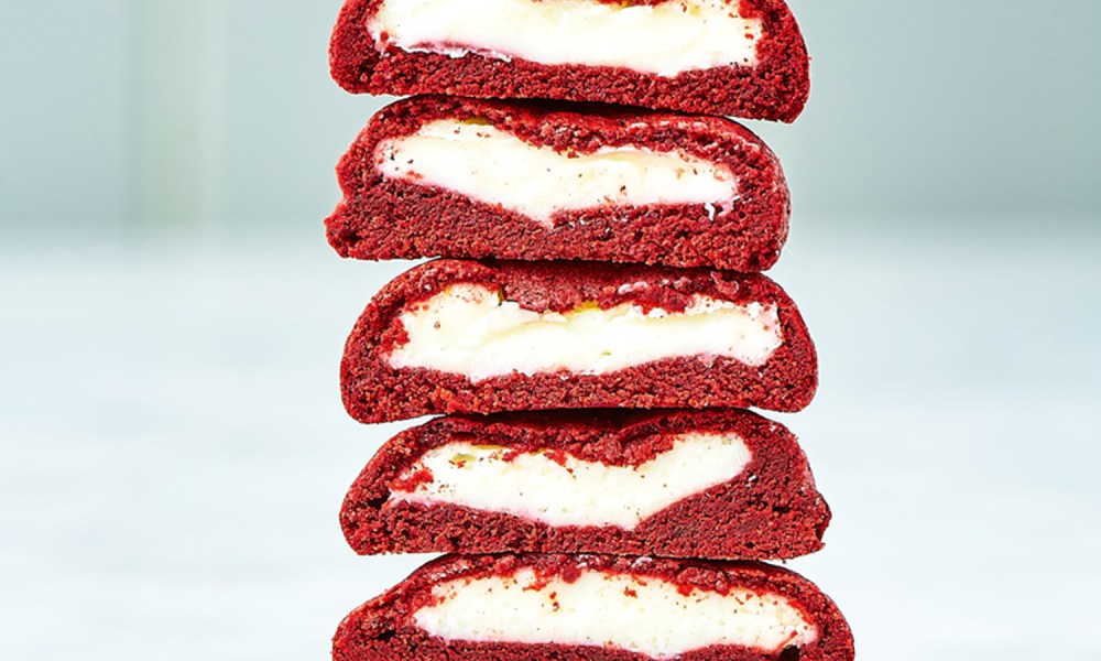 Inside Out Red Velvet Cookies