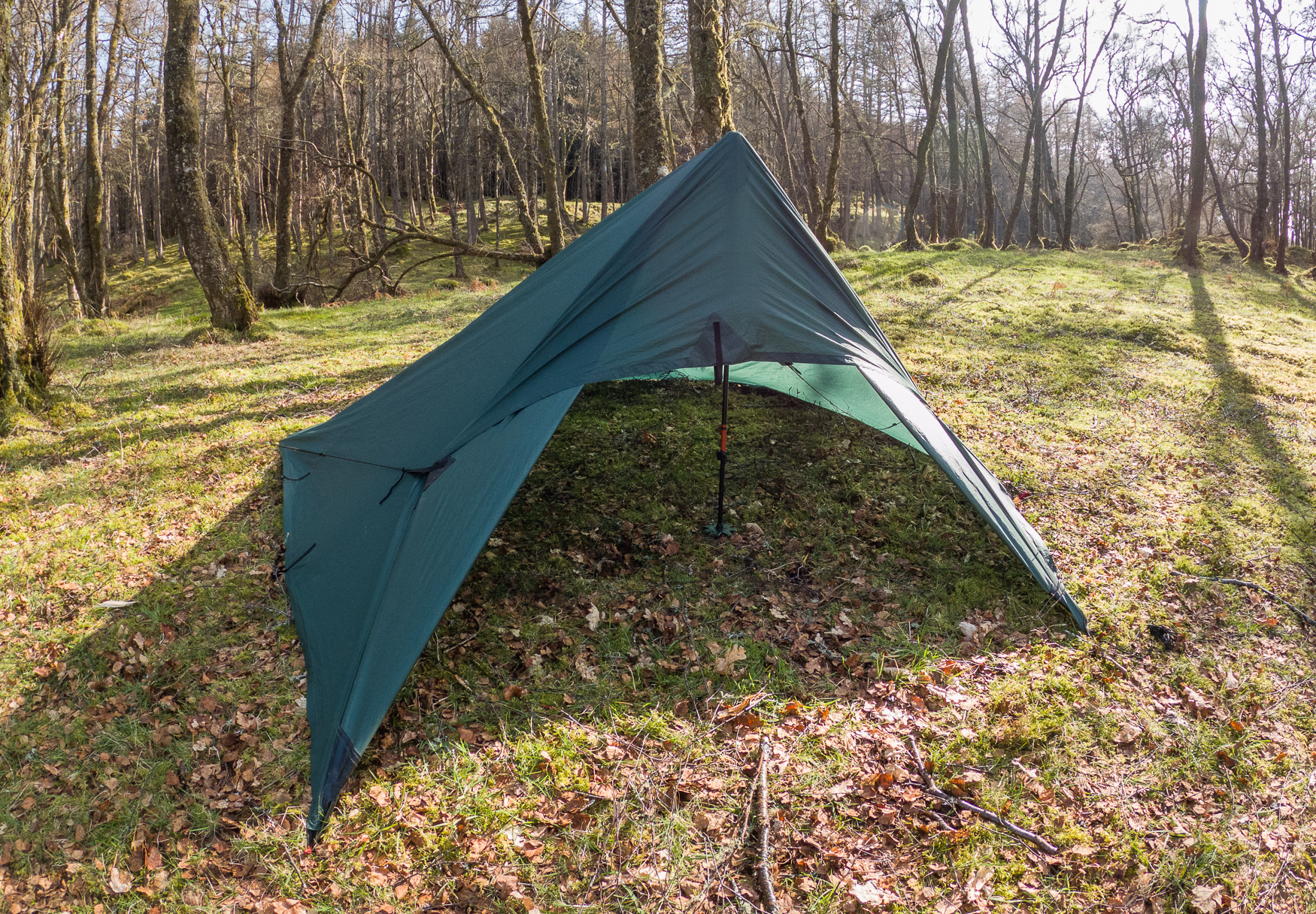 Tarp setups for clearance backpacking