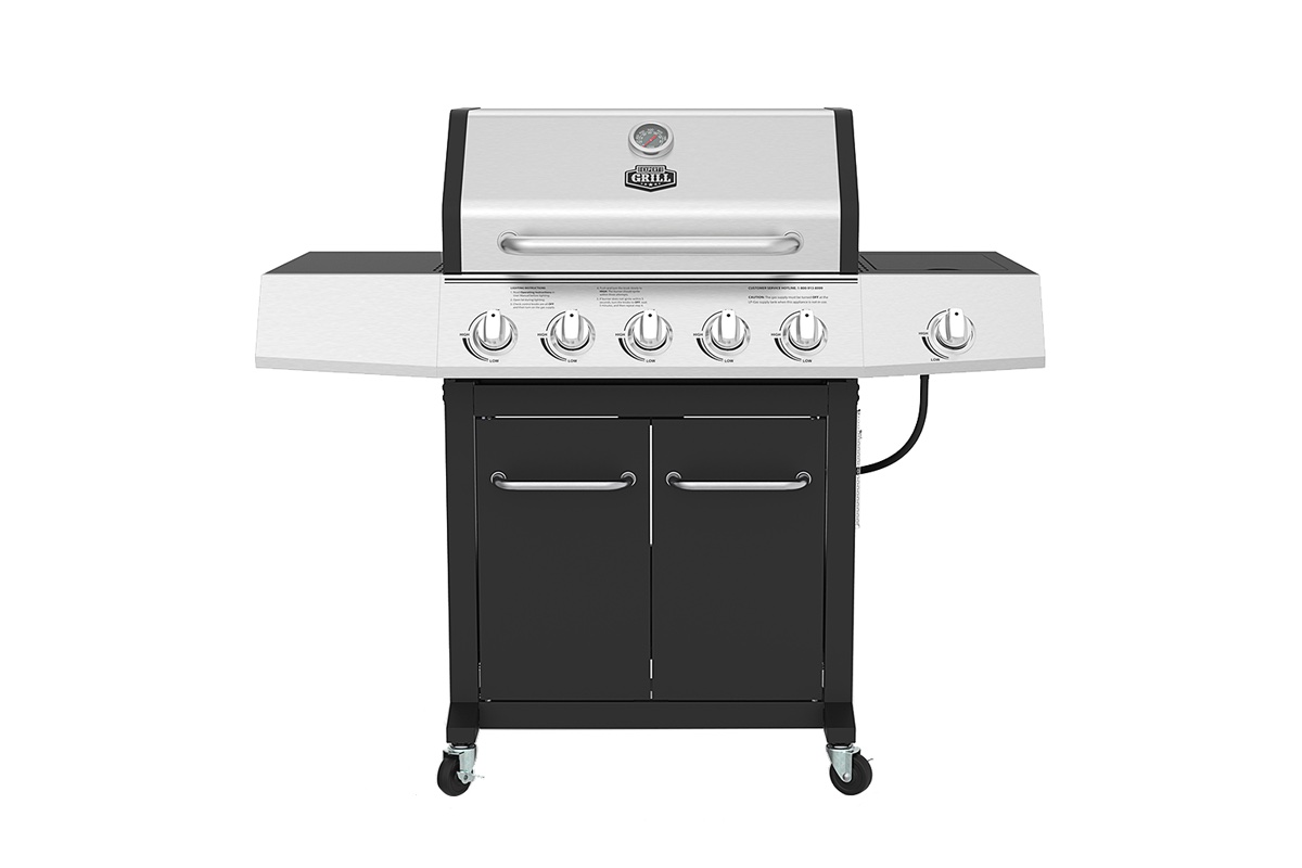 The Expert Grill 5-burner gas grill looks good in any back yard.