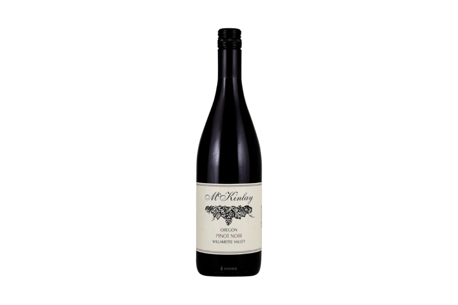 A bottle of McKinlay Pinot Noir.