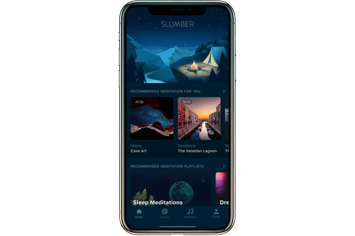 The Slumber app screenshot.