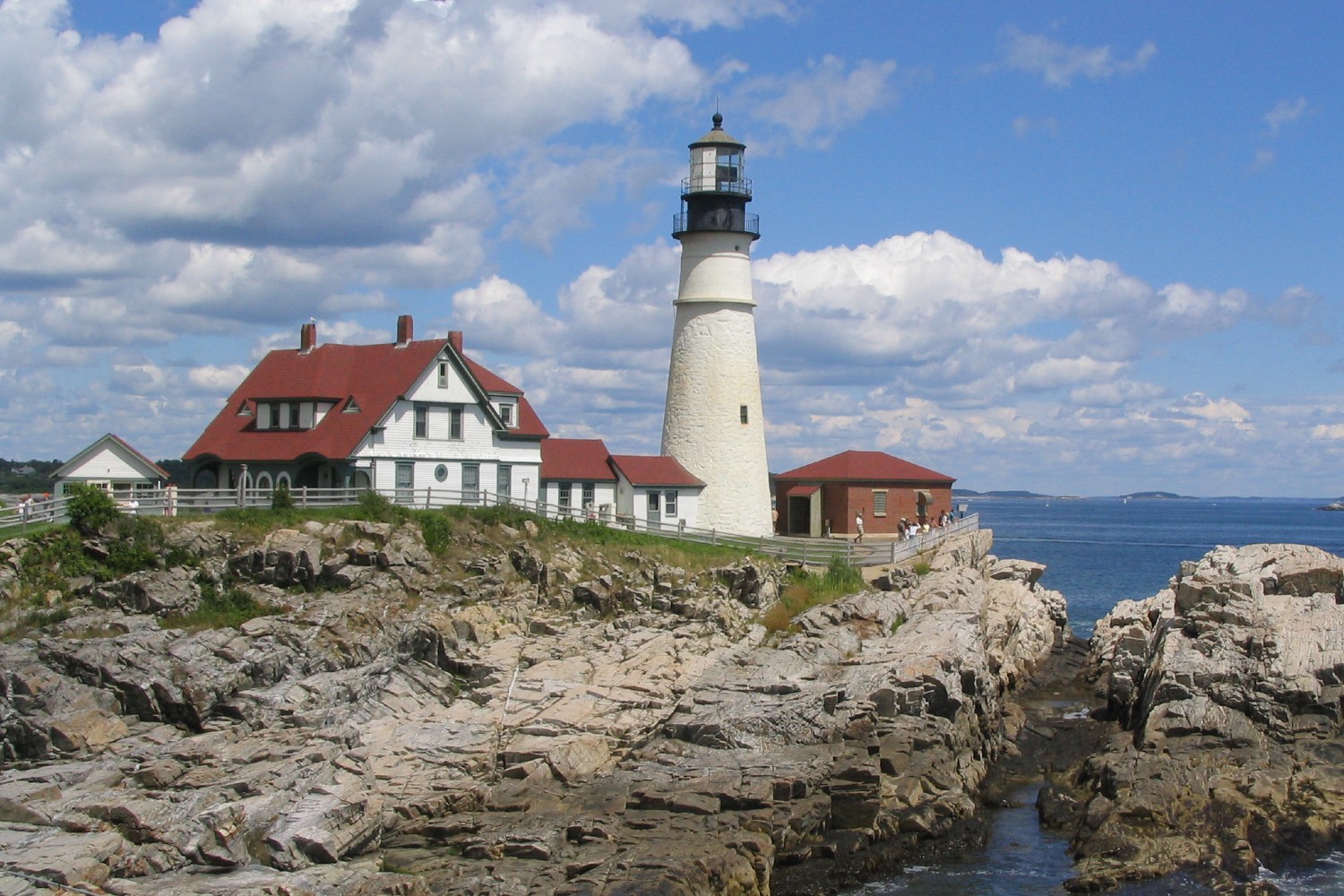 The Portland Head Light is a historic lighthouse in Cape Elizabeth, Maine.