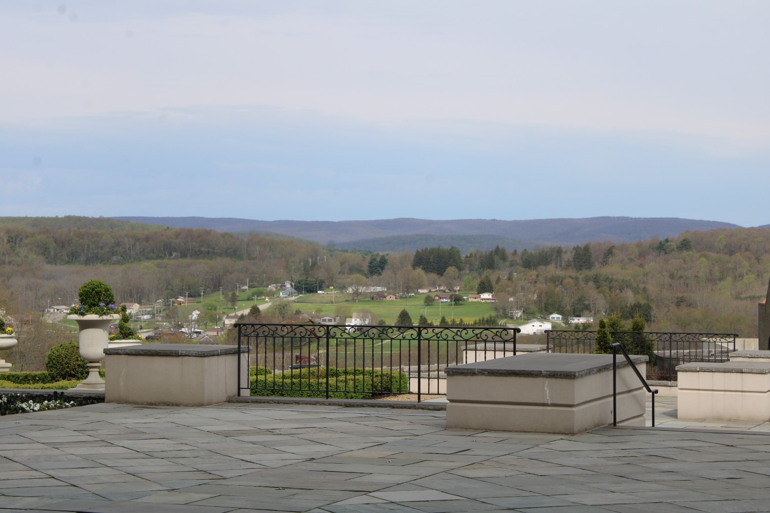 A view of the Laurel Highlands from Nemacolin Woodlands Resort in Farmington, Pennsylvania.