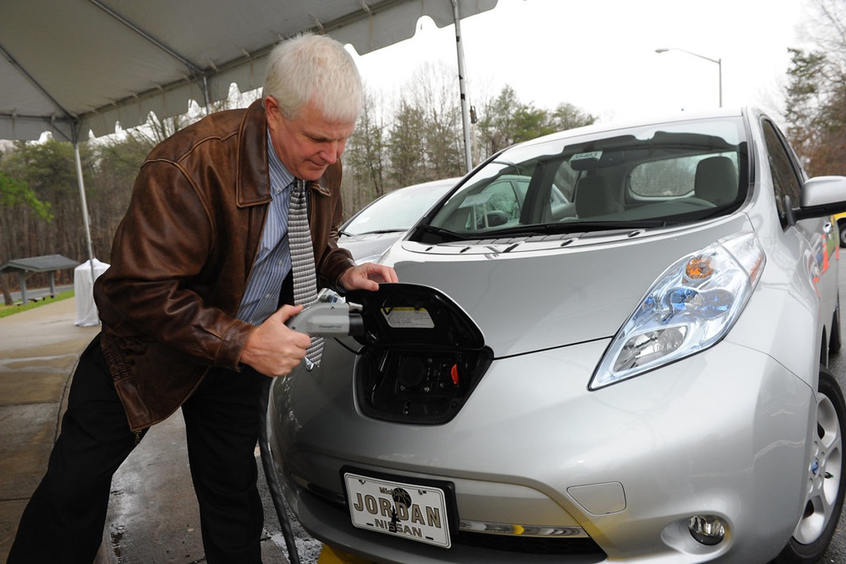 EV charging station.