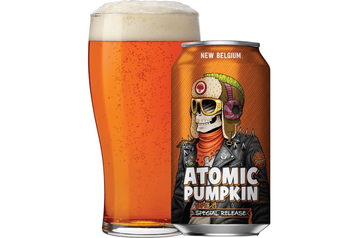 New Belgium Voodoo Ranger Atomic Pumpkin Ale.