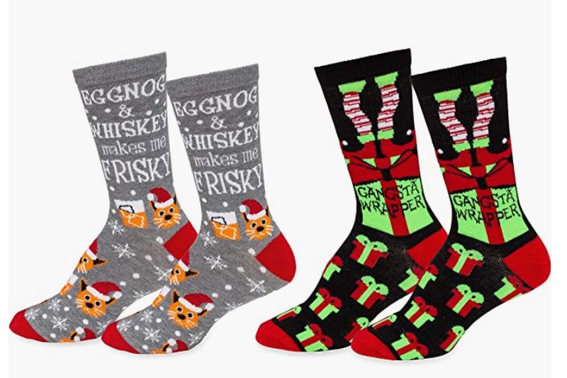 These fun Christmas socks will add a festive touch to your holiday ...