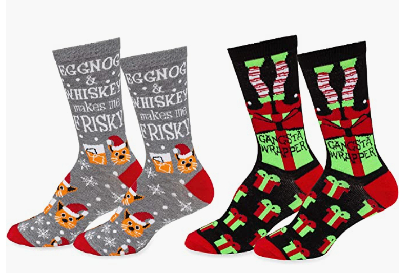 Everything Legwear holiday socks.