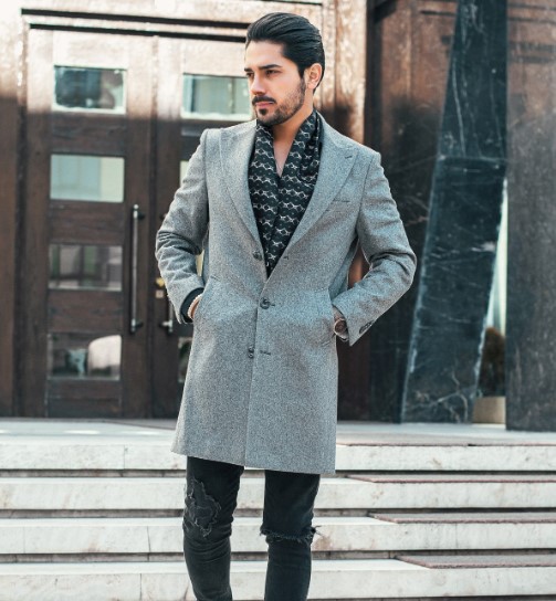 Gray clearance overcoat mens