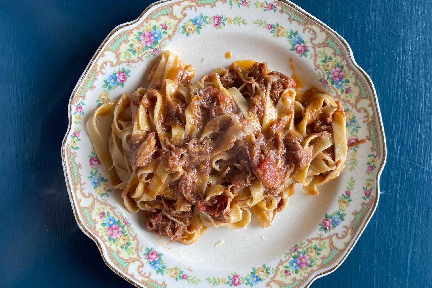 A ragu fettuccine from Cafe Mutton in Hudson.