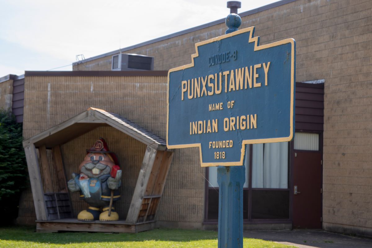 Punxsutawney, PA town sign