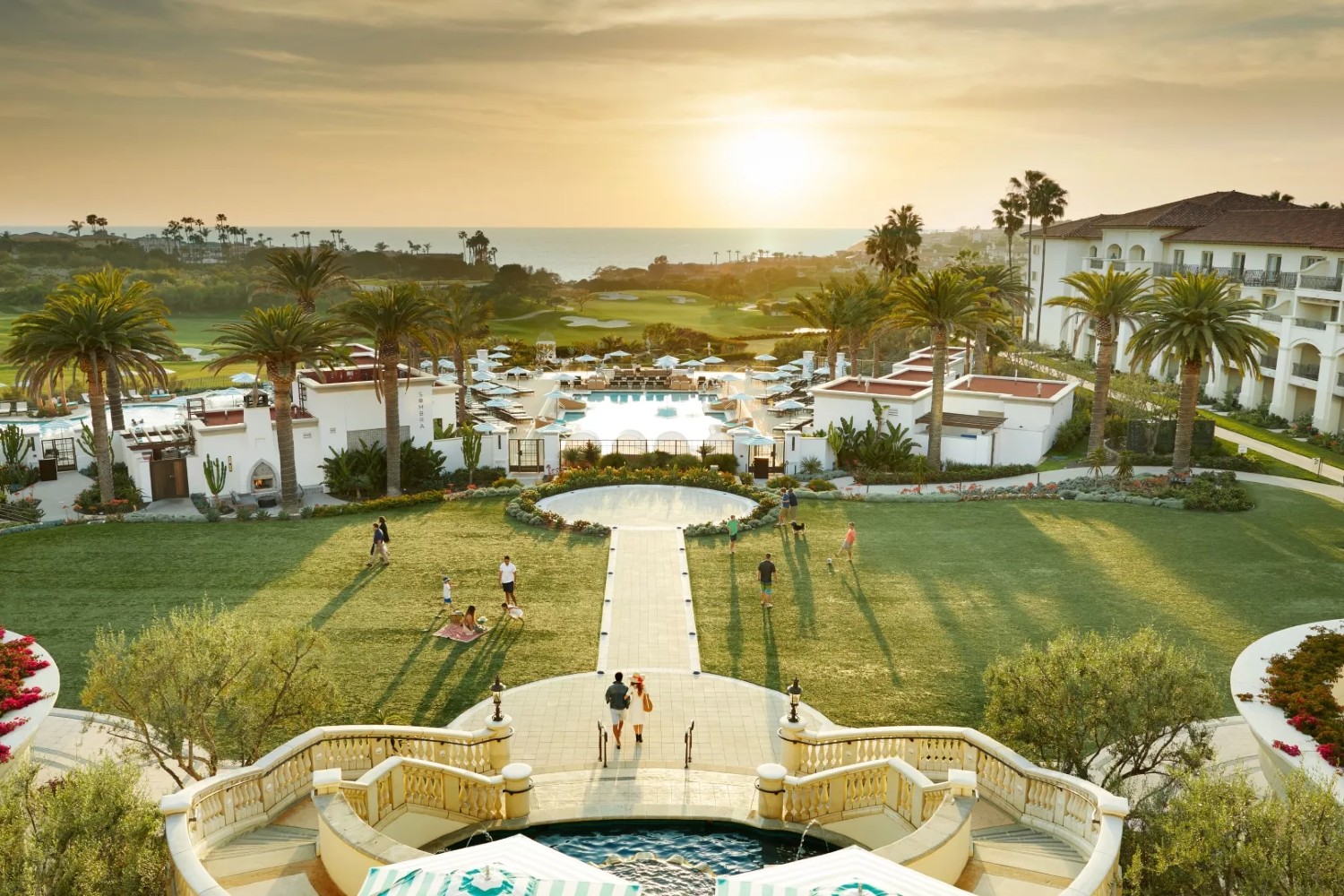 An ocean view from the Waldorf Astoria Monarch Beach in Dana Point, California.