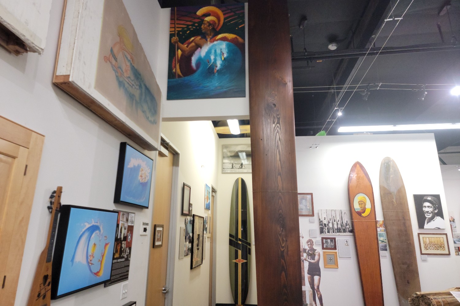 An exhibit at The Surfing Heritage and Cultural Center in San Clemente, California.