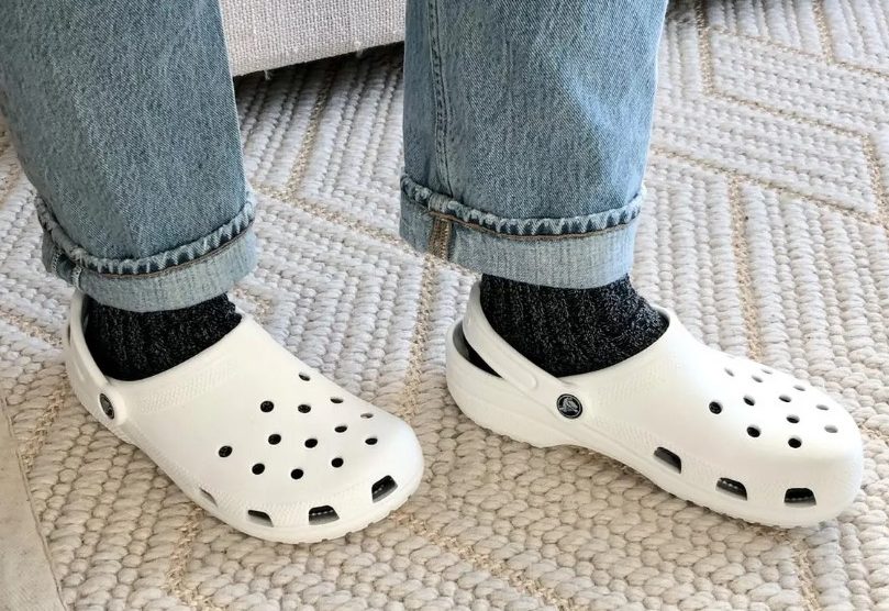 Crocs denim online shoes