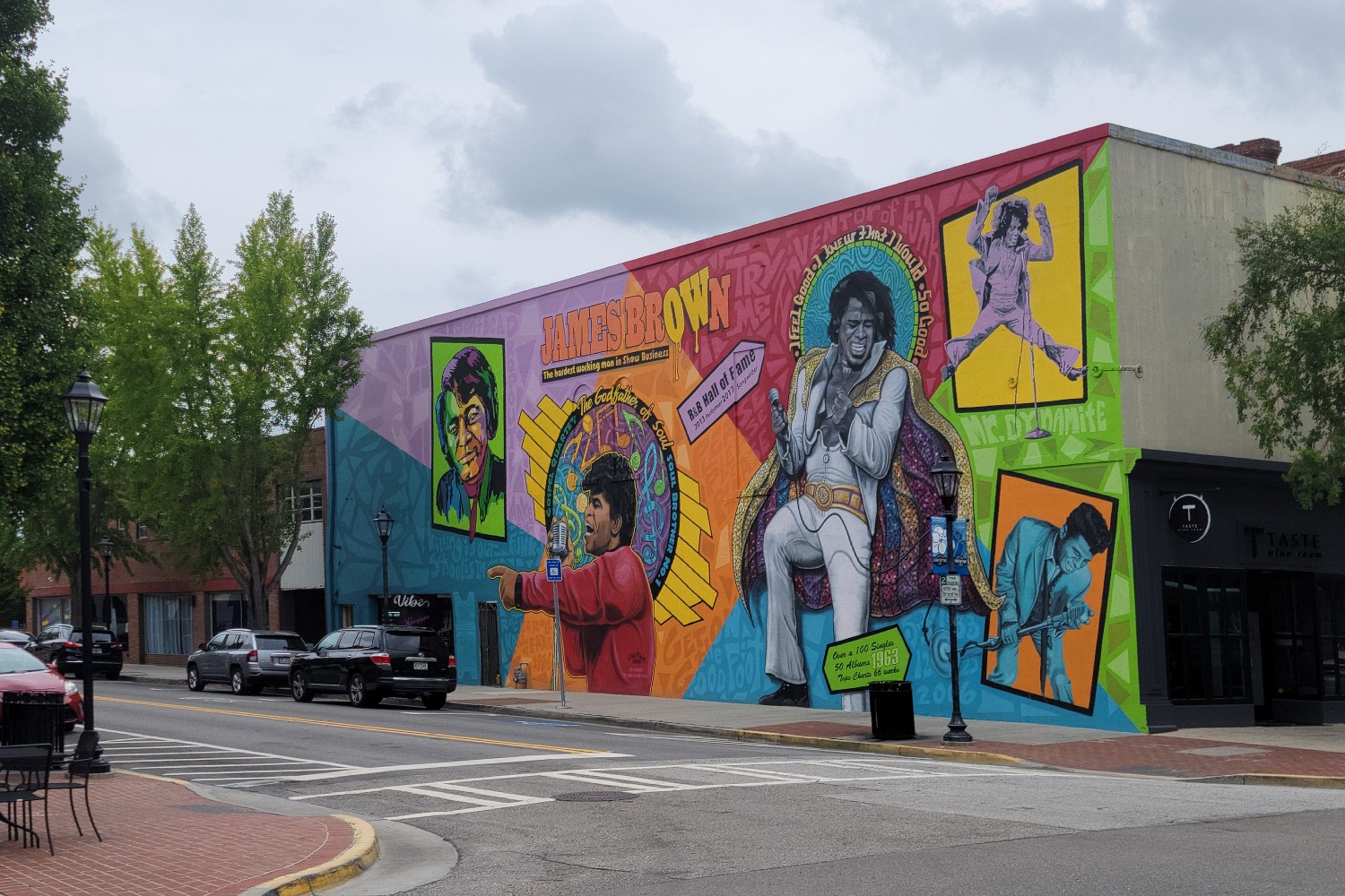 The James Brown mural in Downtown Augusta, Georgia.