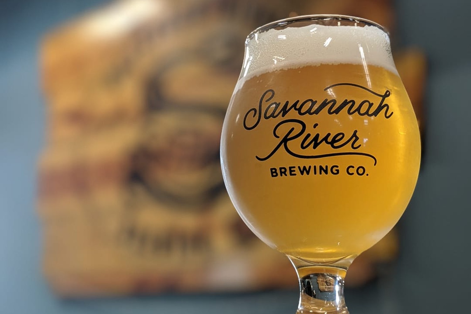 A glass of beer at Savannah River Brewing Company.