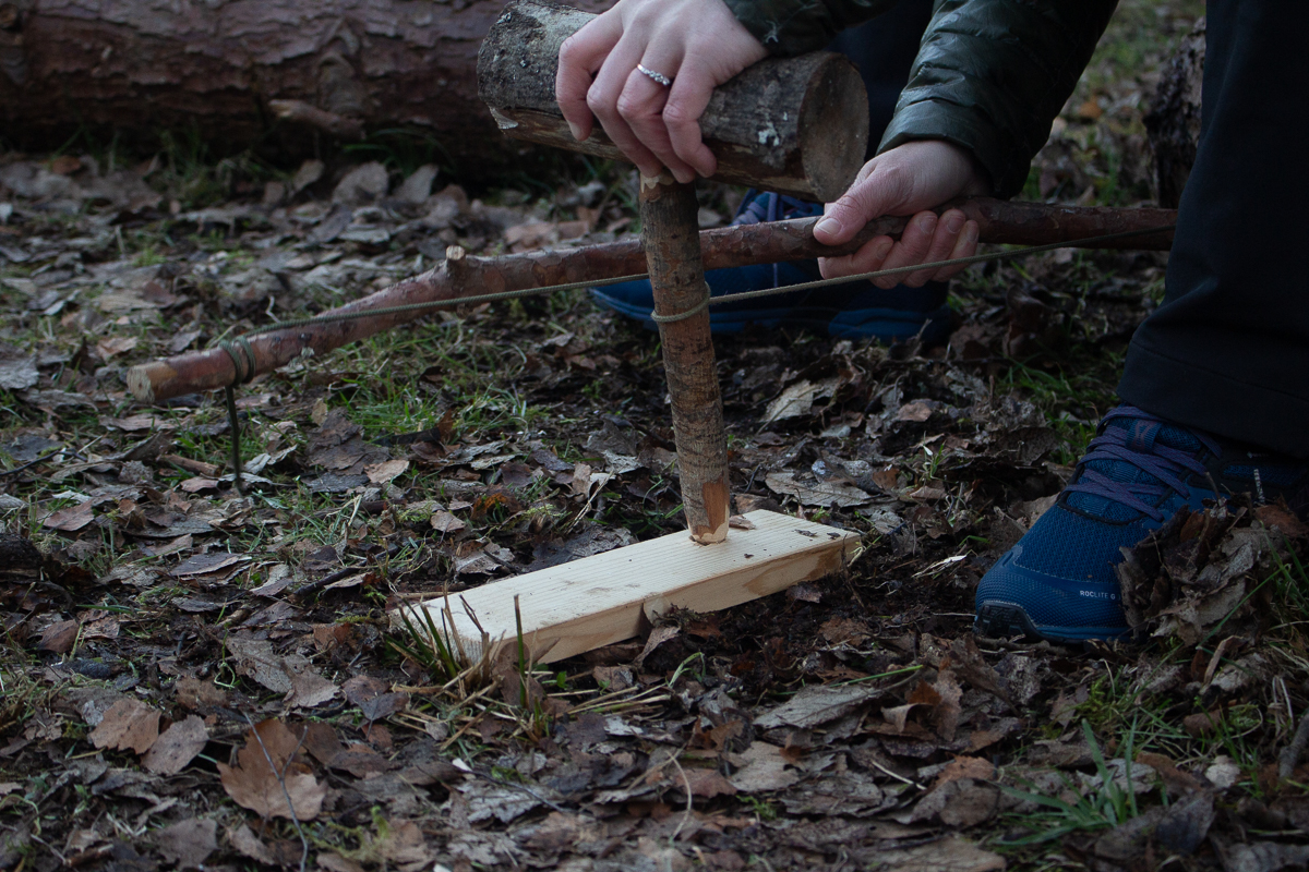 how to make a friction fire bow drill img 8058