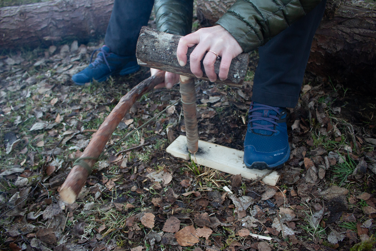 how to make a friction fire bow drill img 8070