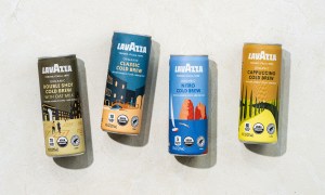 Lavazza canned coffees.