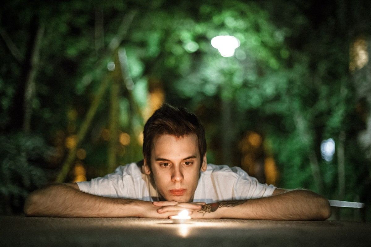 Man in meditation.