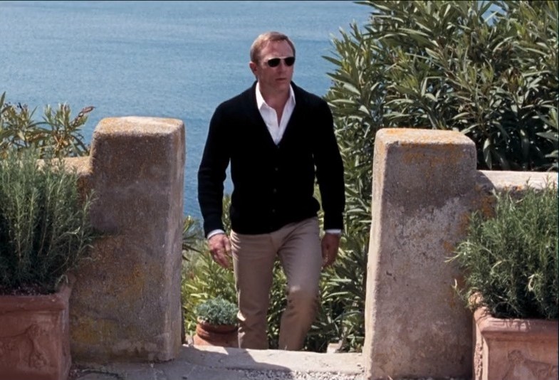 James bond shop black cardigan