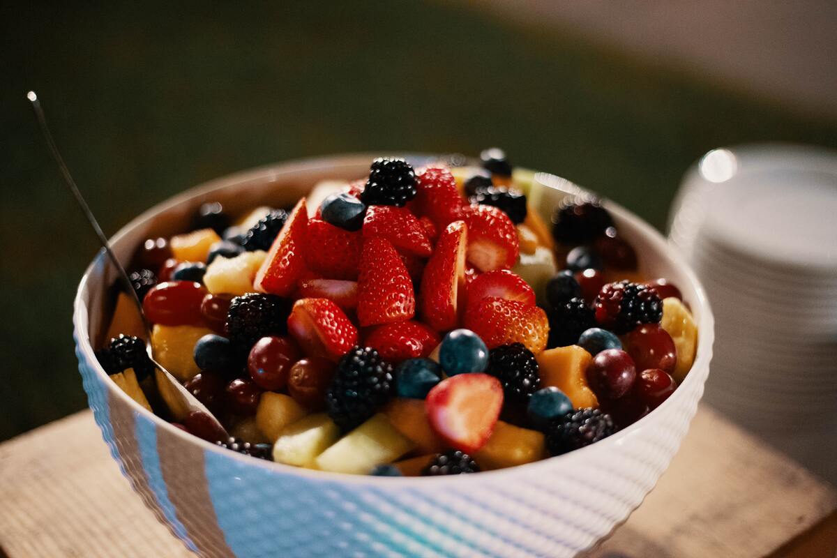 Fruit salad in a bowl