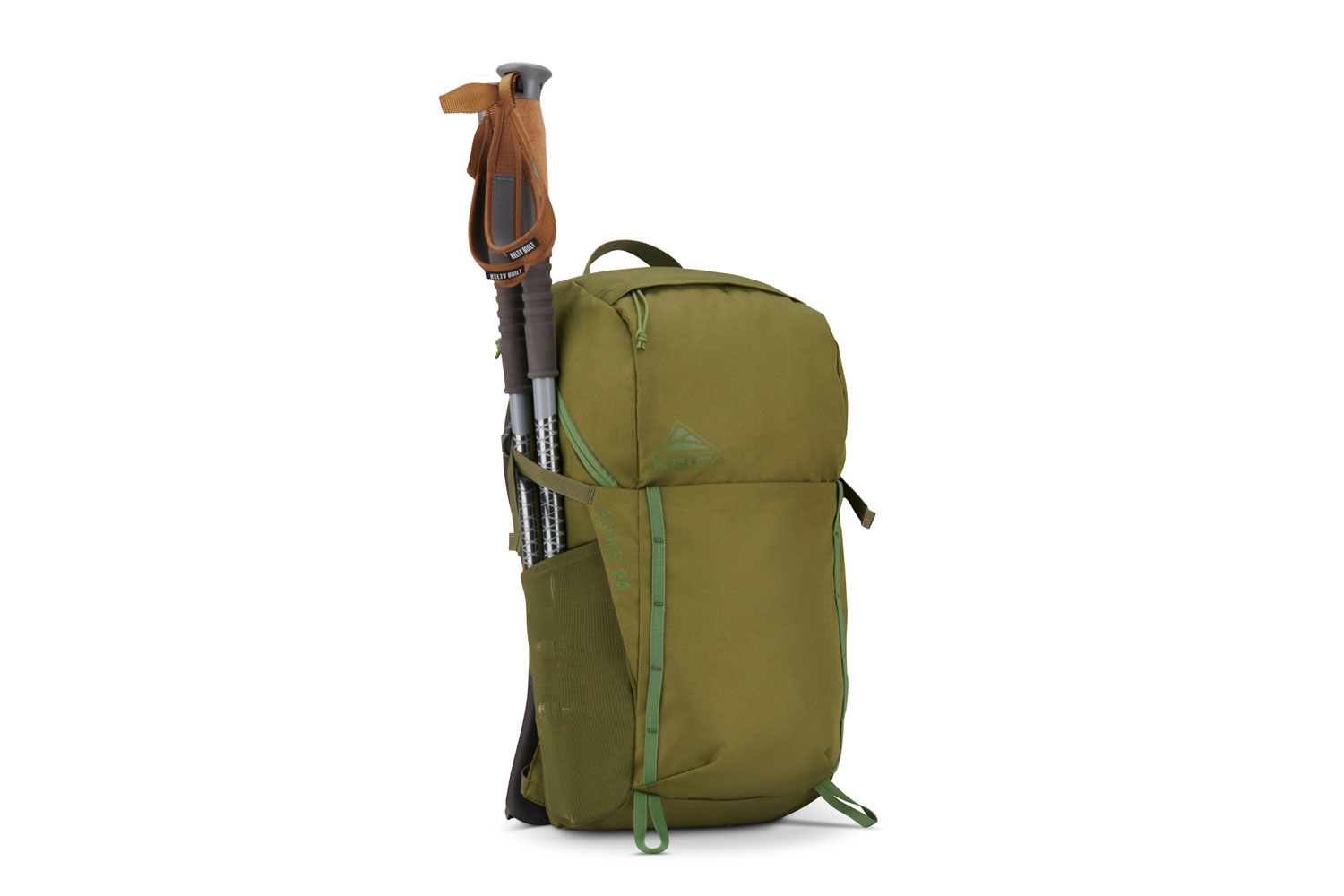 Kelty Asher 24L Backpack (in Winter Moss/Dill) isolated on a plain white background.