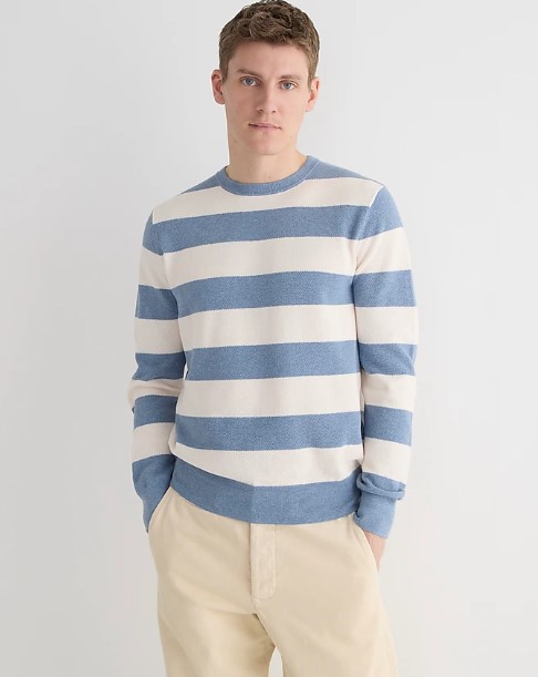 J.Crew Cotton Pique-stitch sweater