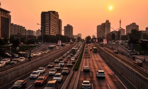 vehicles driving on the highway