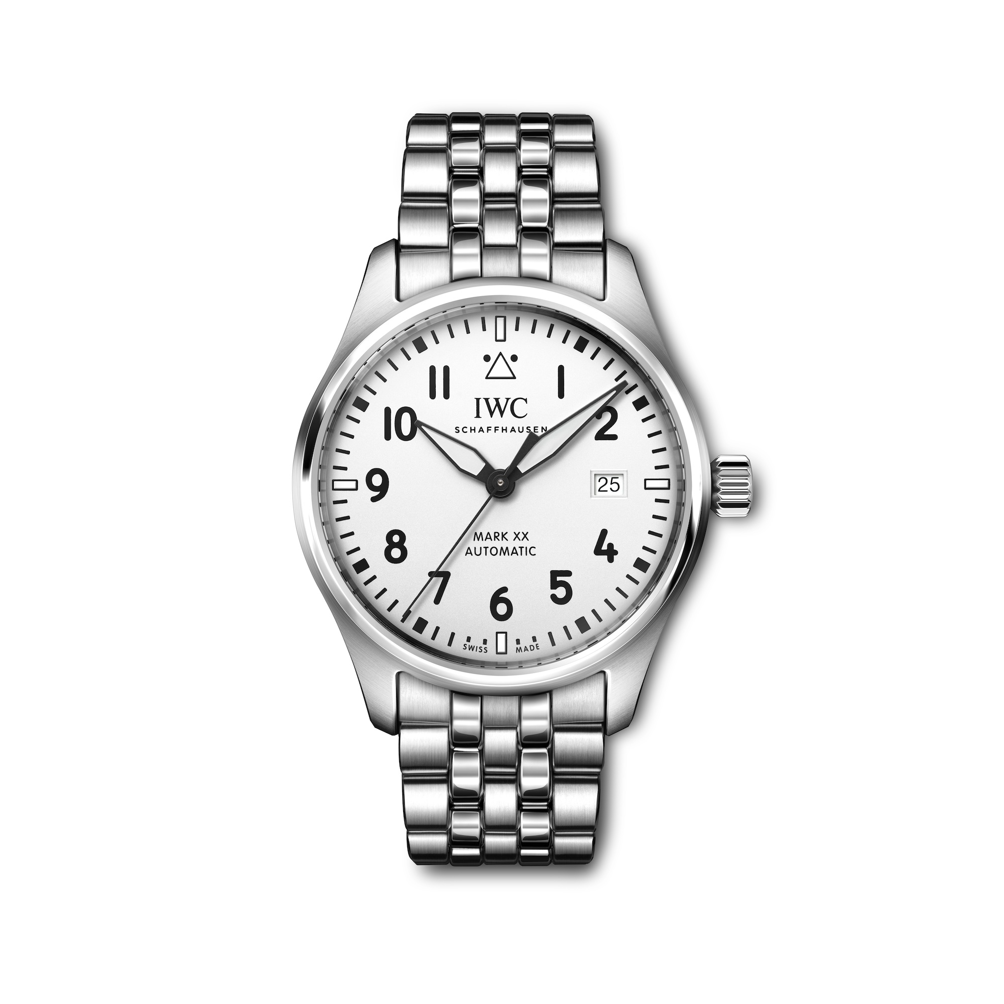 Iwc pilot mark xviii white online dial