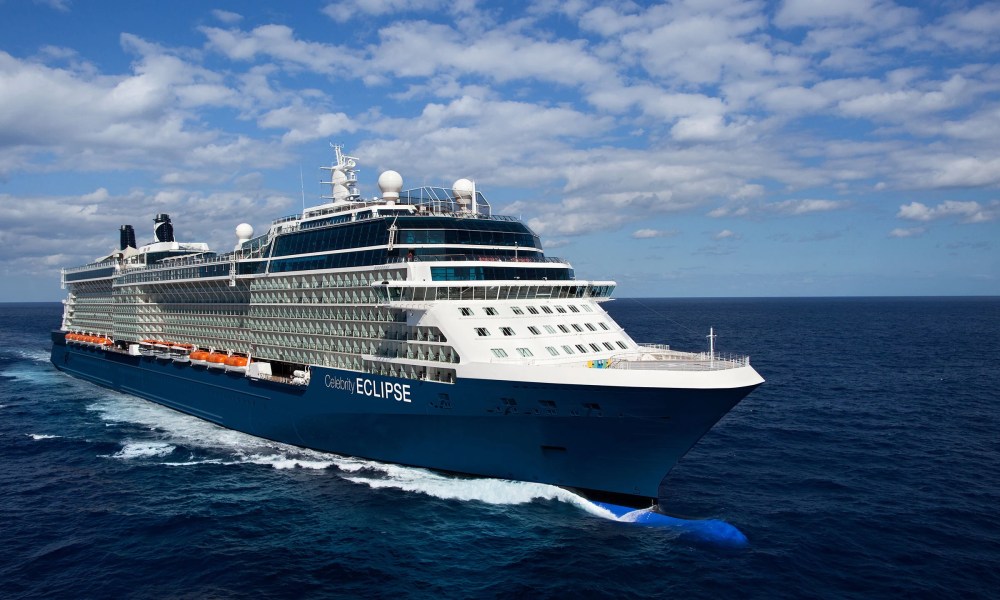 Celebrity Eclipse cruise ship at sea.