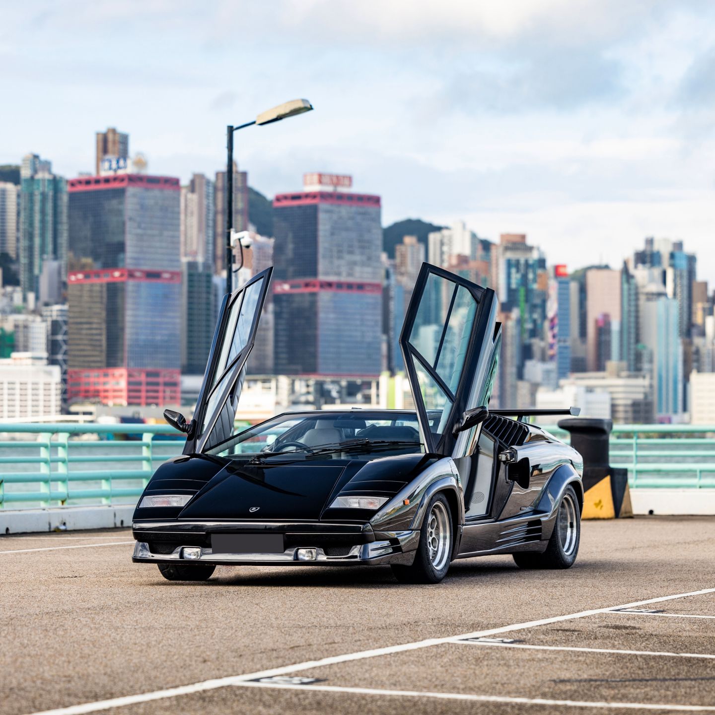 1989 Lamborghini Countach 25th Anniversary front 3/4 view