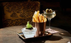 martini and frites and caviar