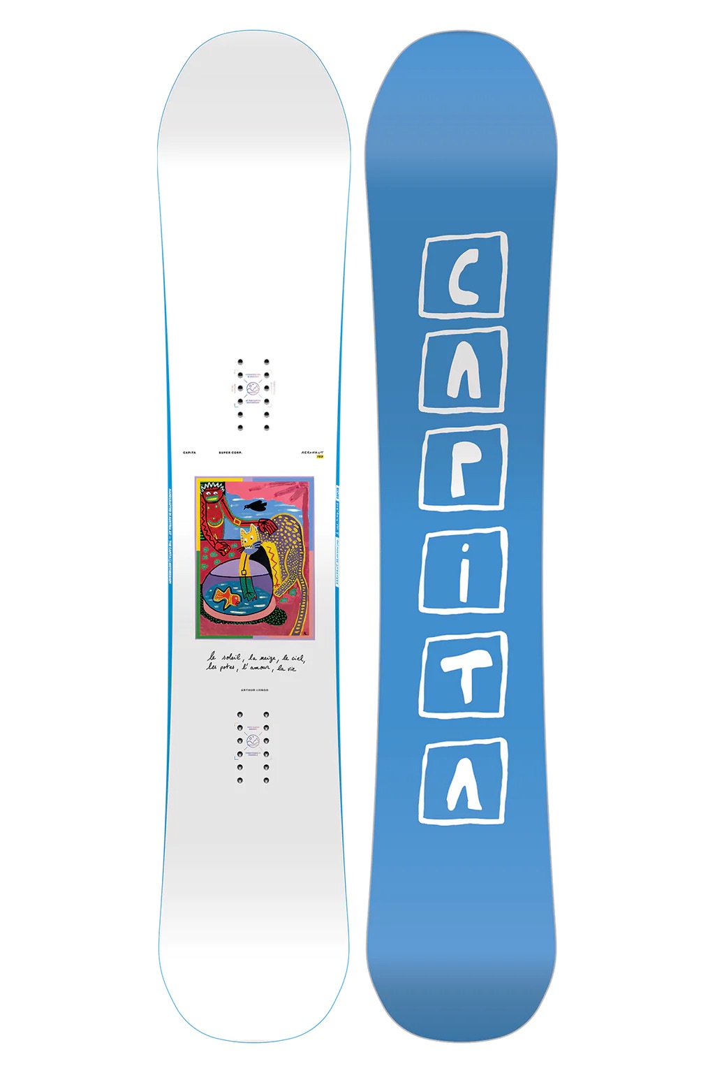 CAPiTA Aeronaut snowboard on a white background