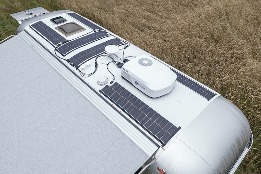 Airstream Trade Wind travel trailer has an insane solar capacity and