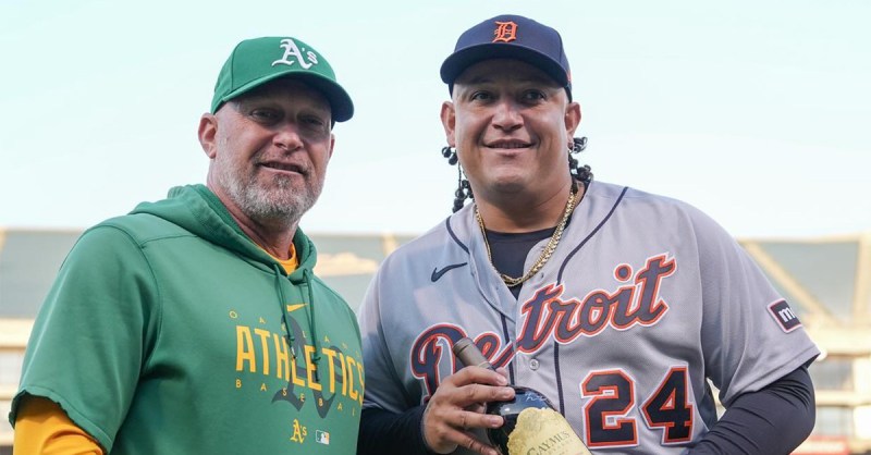 Miguel Cabrera Gets 'Cheap' Bottle of Wine From Oakland A's