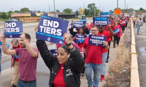 UAW members striking