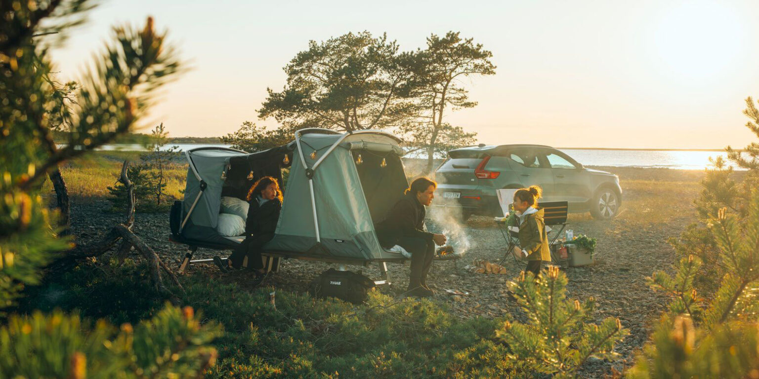 Thule Outset tent is a rooftop style tent for camping on the